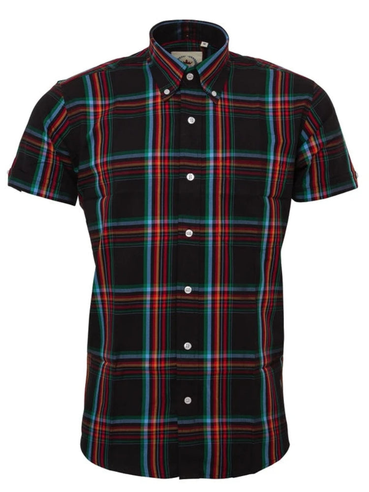 Check SS Shirt Black