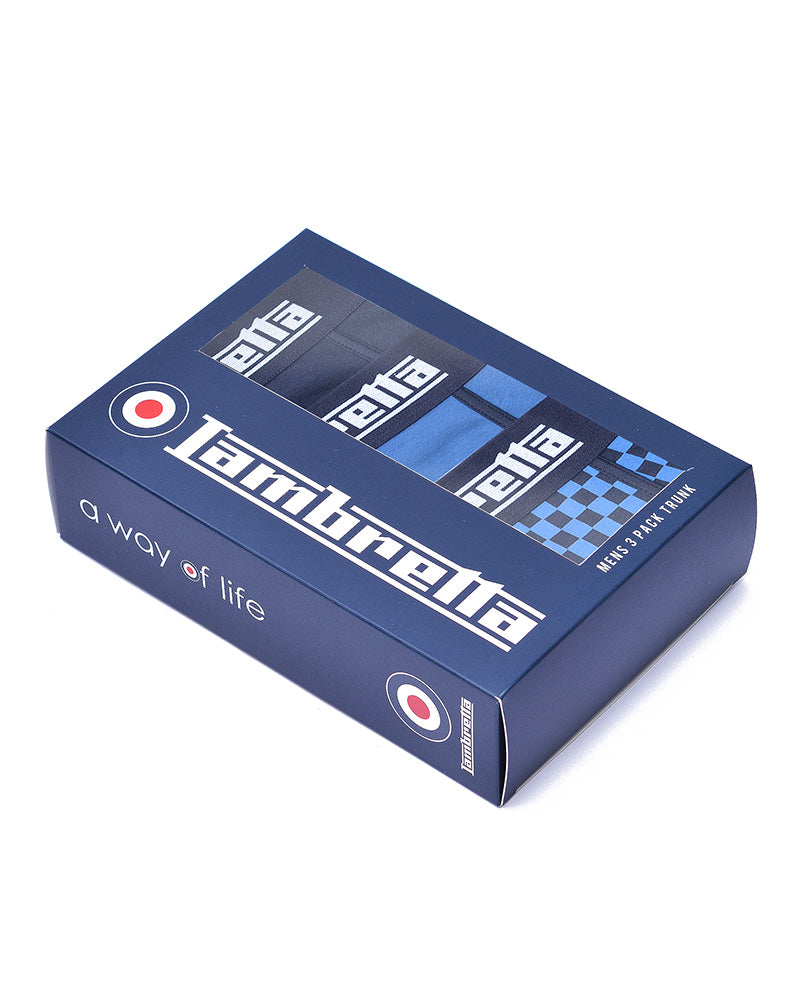 3PK Multi Boxer Navy