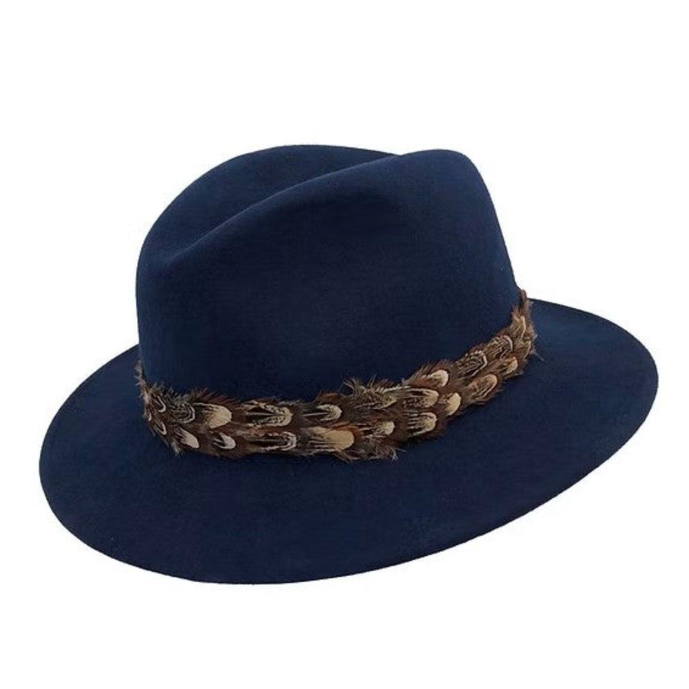Kansas Wool Felt Hat Midnight Blue
