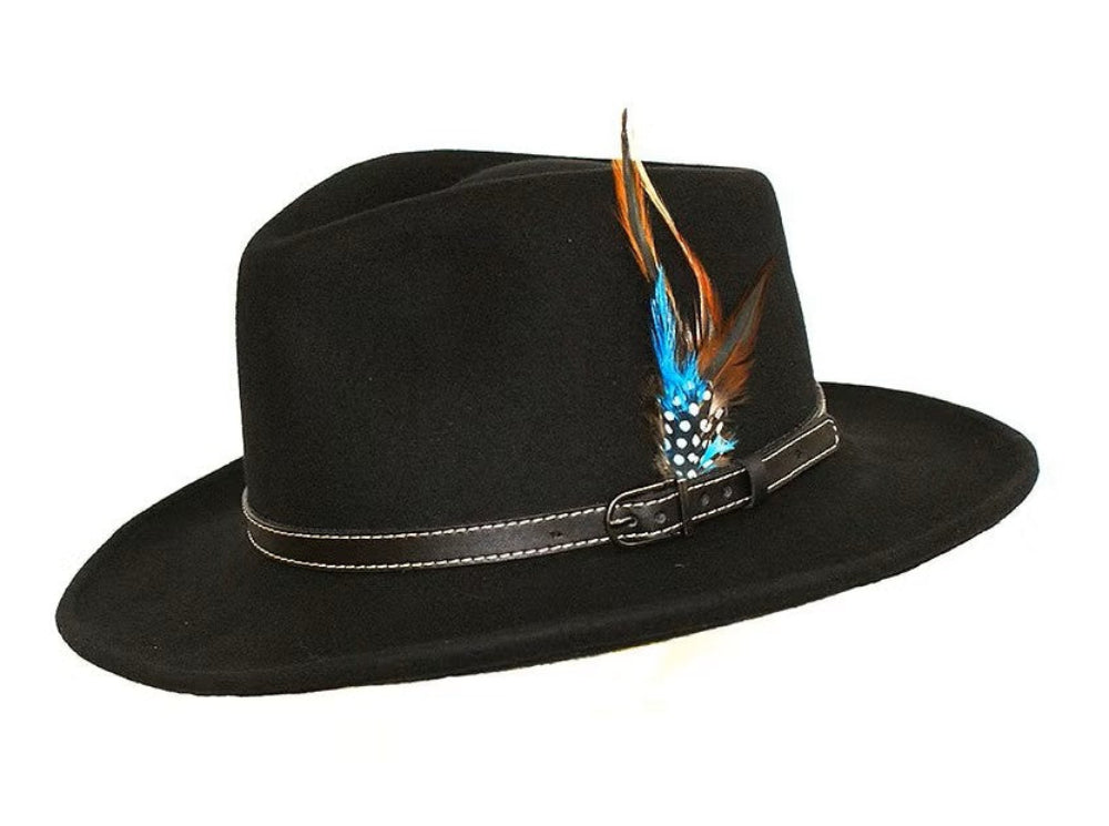 Outbacker Wool Felt Hat Black