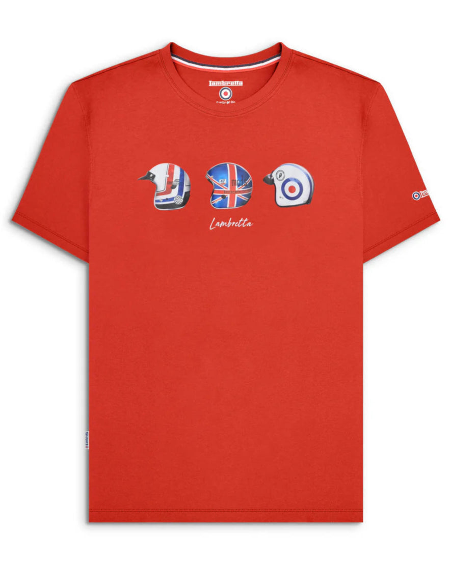 Hjelm T-shirt Rød XL