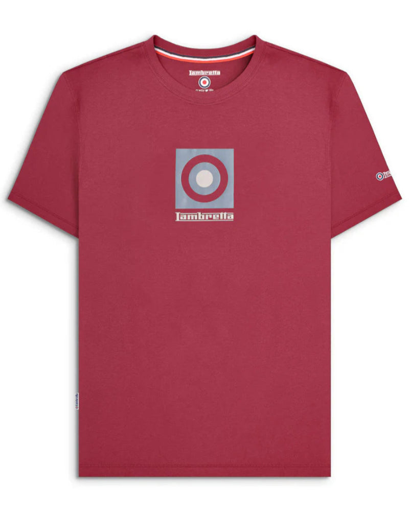 Target Box Tee Burgundy