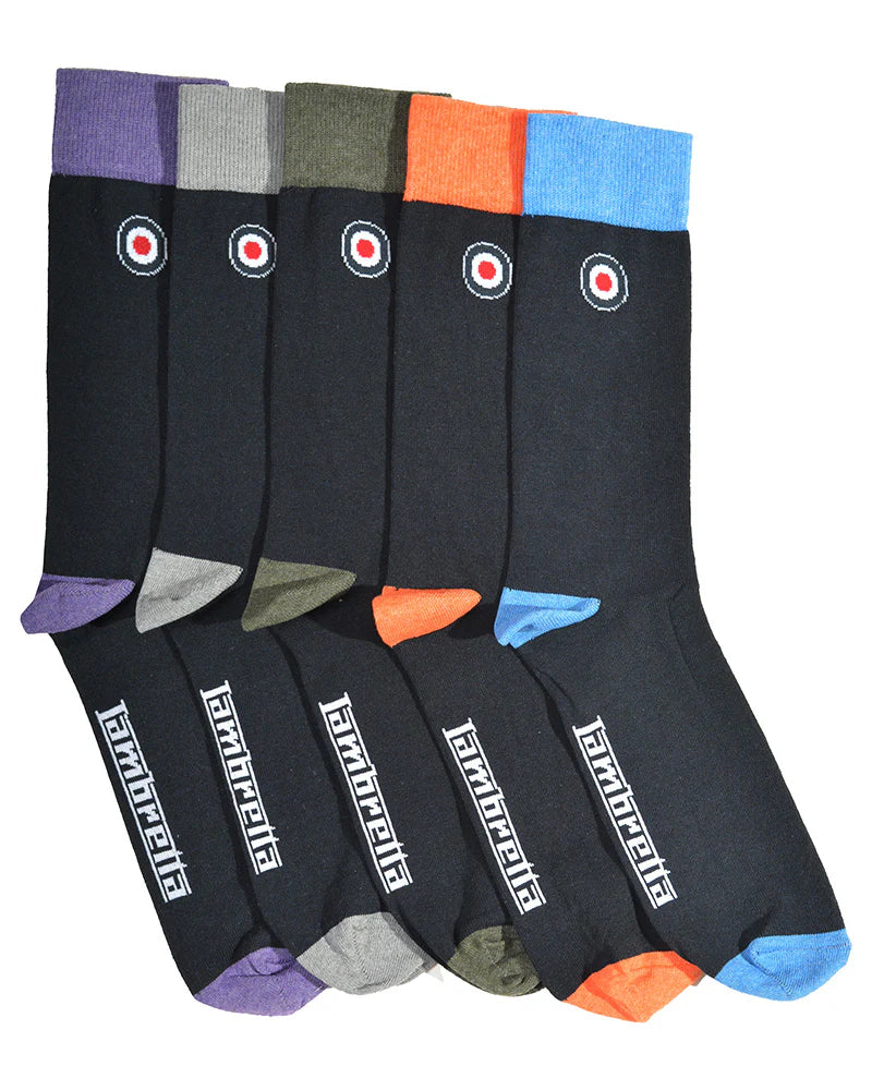 5 Pack Lambretta Socks