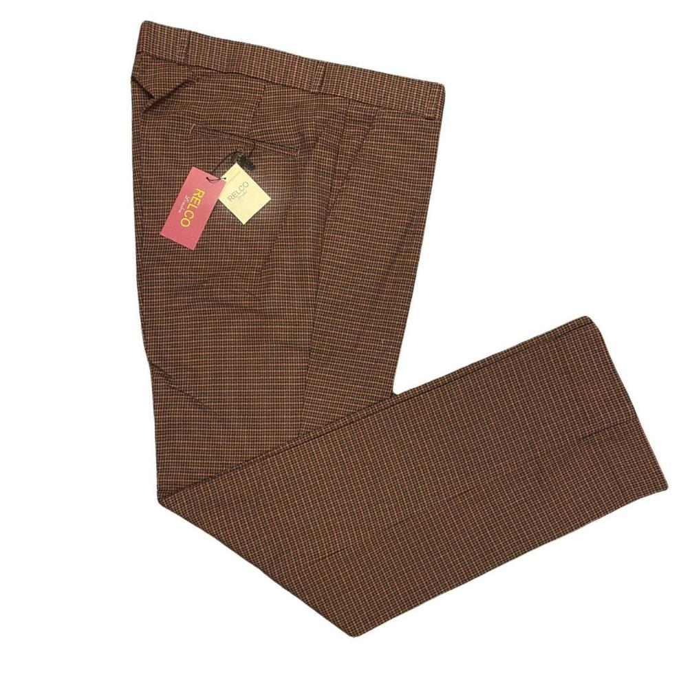 Check Trousers Brown