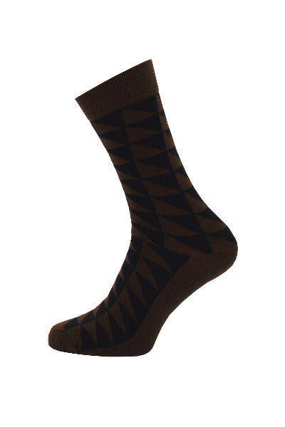 Triangle Design Ankle Socks 4 Colours