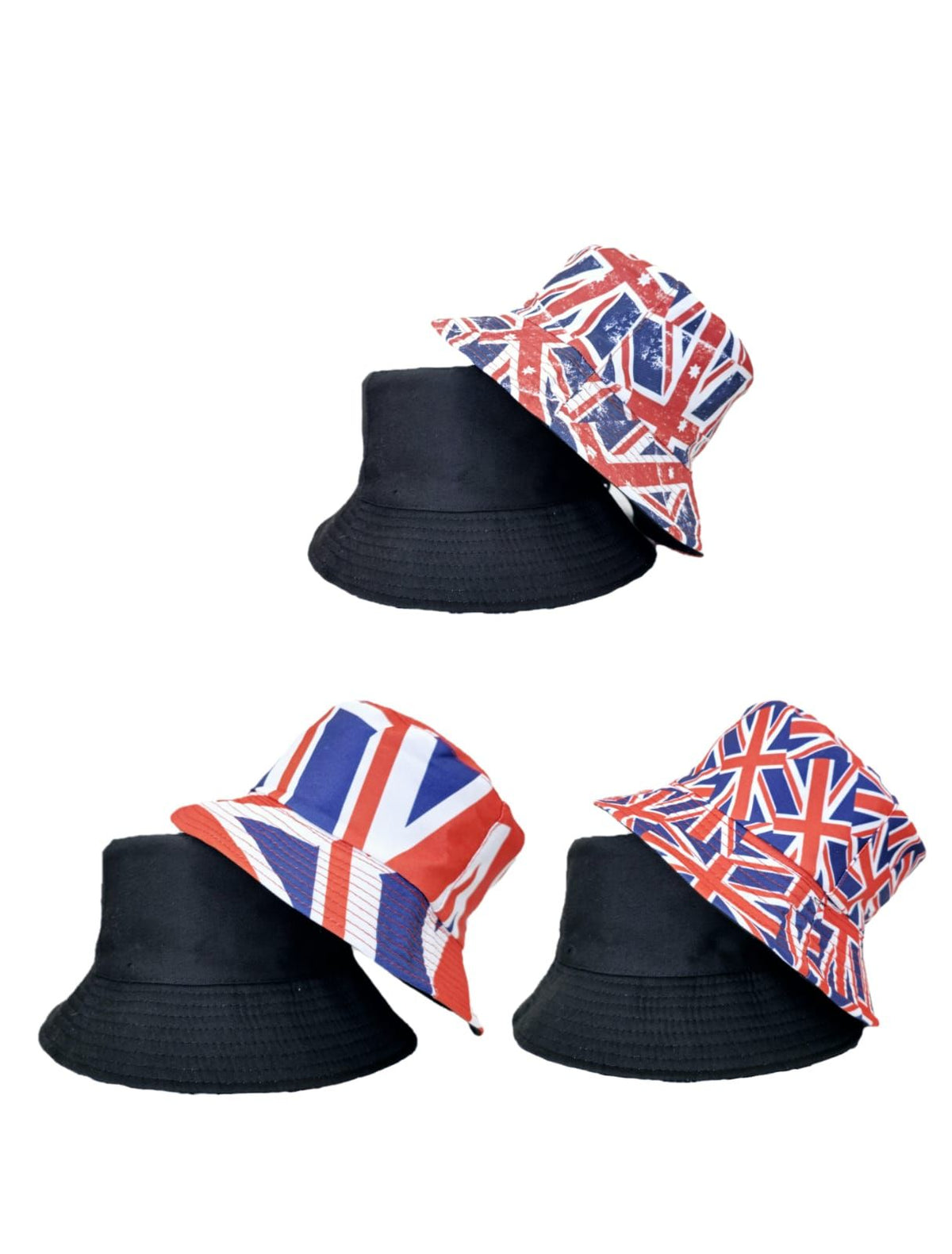 Union Jack Design Reversible Bucket Hat (3 options)