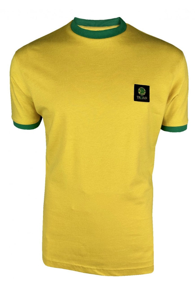 Flag Badge Ringer T-shirt TR/9086 Sennepsgul