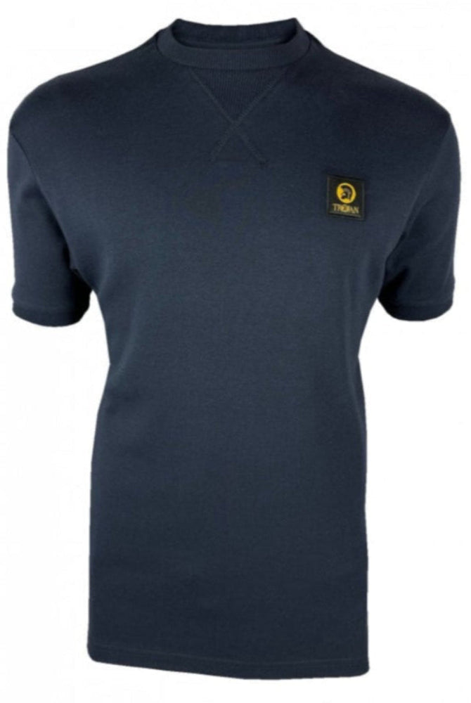 Heavy Interlock Badged Tee TR/8996 Navy