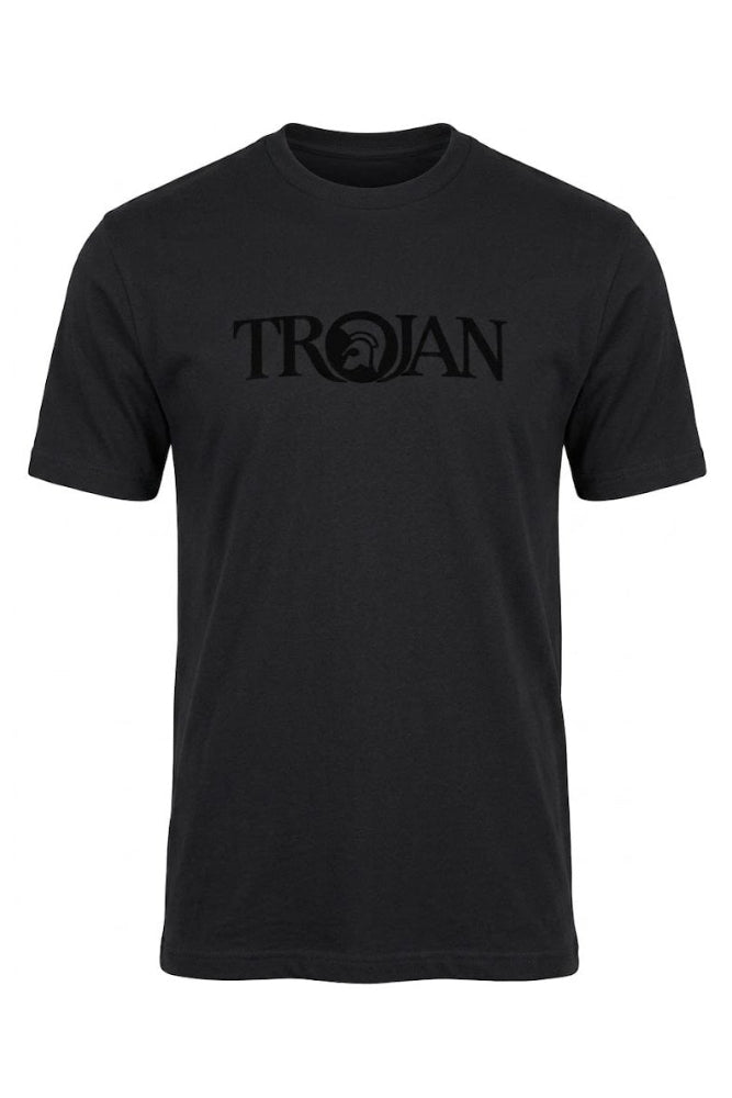 Self-Flock Print Logo Tee TR/9139 Black