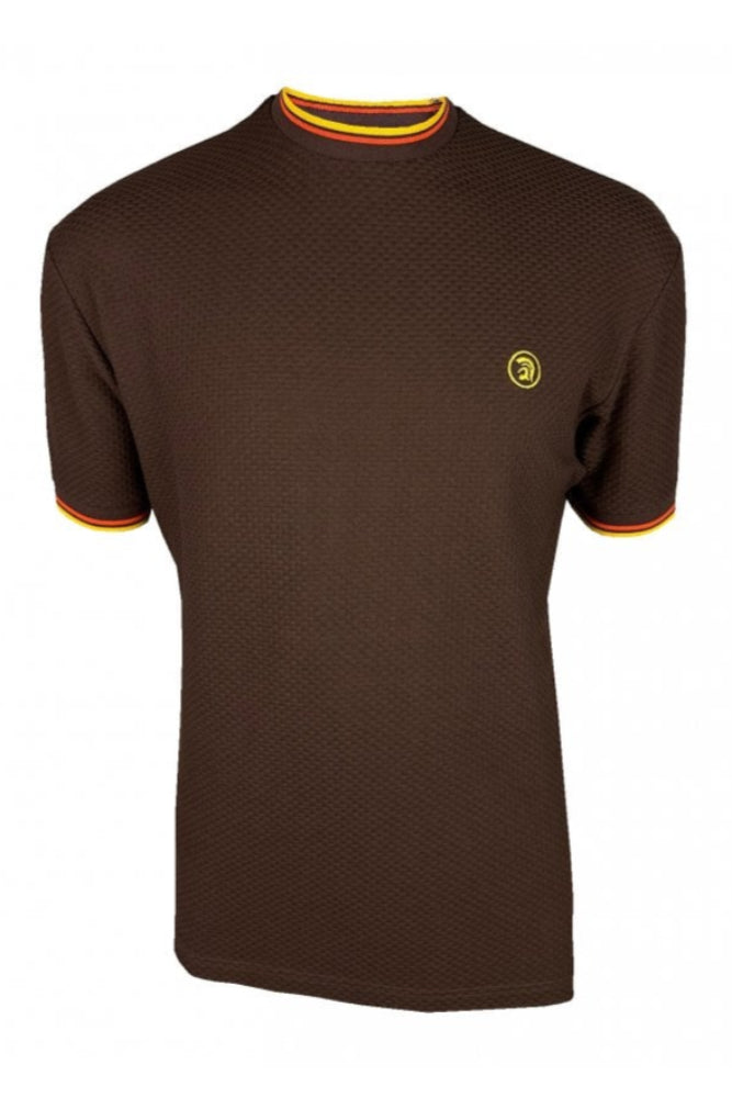 Twin Tipped Textured Tee TC/1037 Chocolate S, L, XL & 2XL