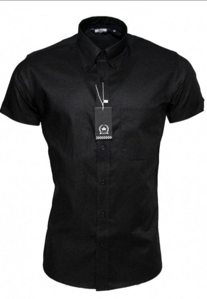 Oxford Shirt Black SS
