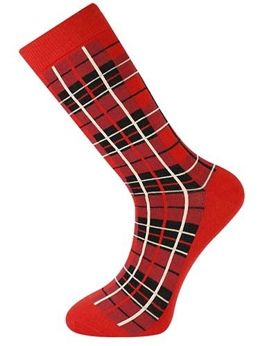 Tartan Socks Red