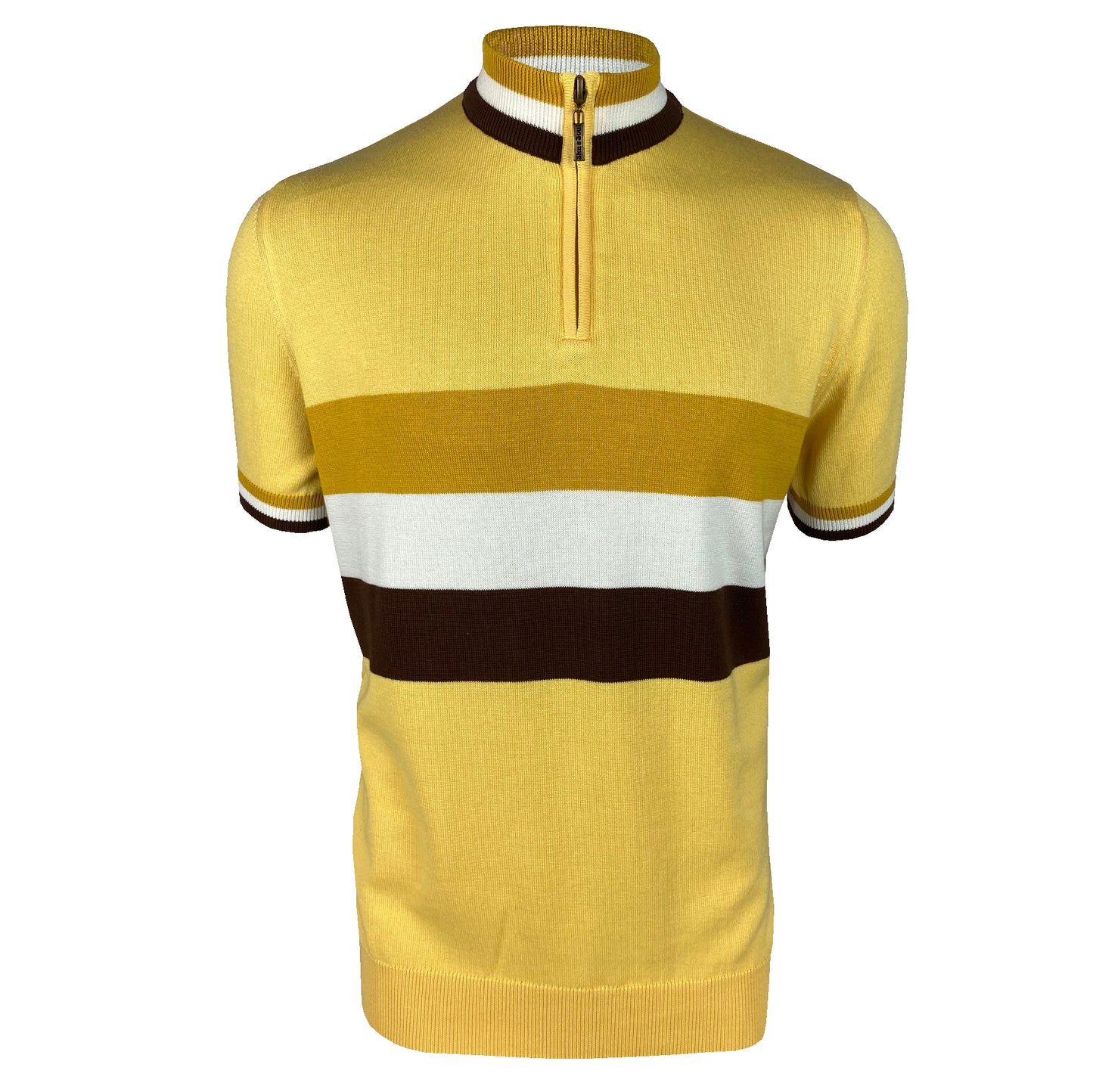 Stripe Front Fin Strikket Cykeltrøje SS/2465 Lemon XL & 2XL