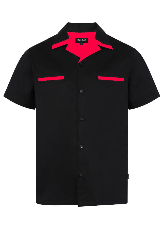 Donnie Bowling Shirt Black/Red