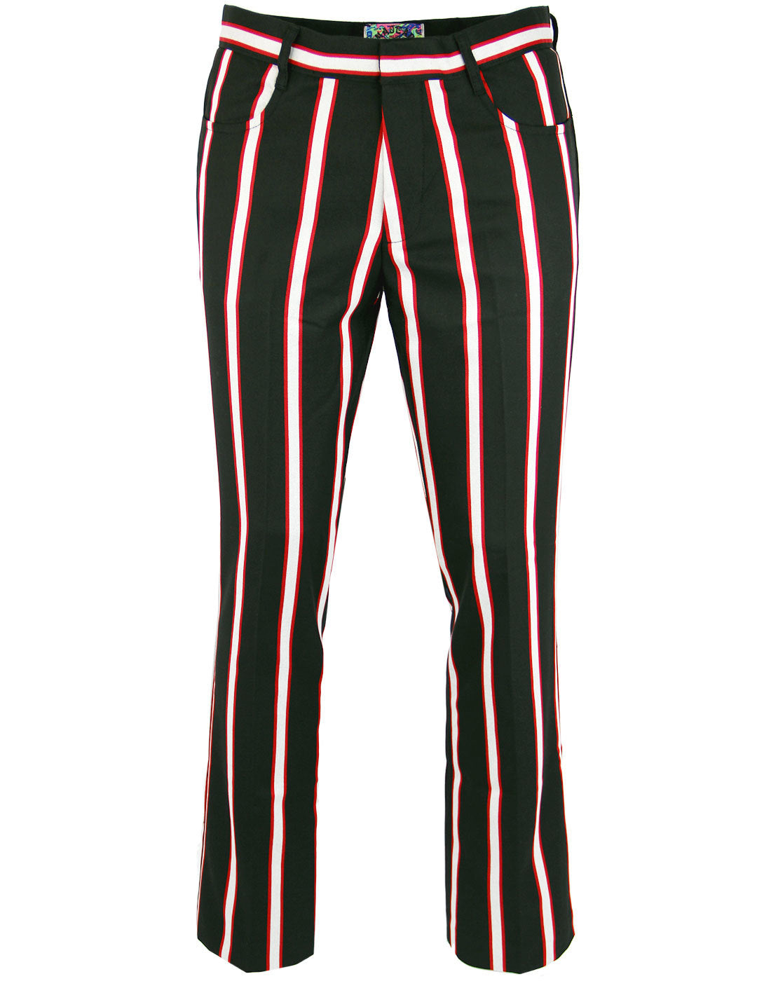 Hapshash Bootcut Trousers Black/Red/White 36"