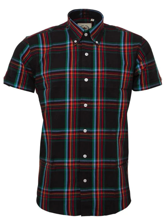 Check SS Shirt Black