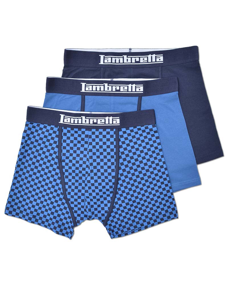 3PK Multi Boxer Navy