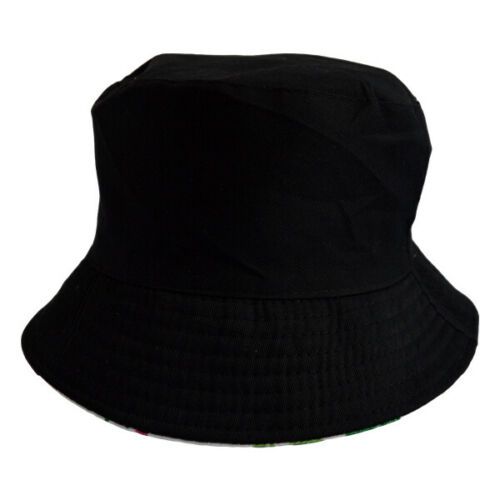 Bucket Hat Reversible Chequered Black/White