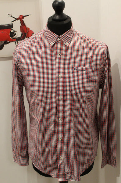 Pre Loved Check LS Shirt Red/Blue/White M
