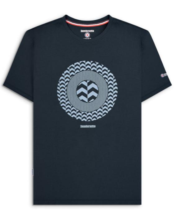 Chevron Target Tee Navy S & 2XL