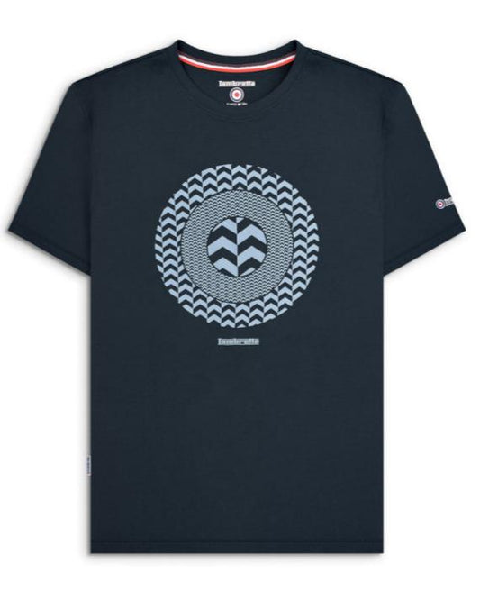 Chevron Target Tee Navy S & 2XL