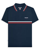 Classic Stripe Polo Navy XL