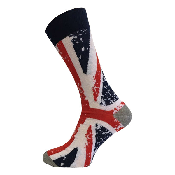 Distresed Union Flag Ankle Socks