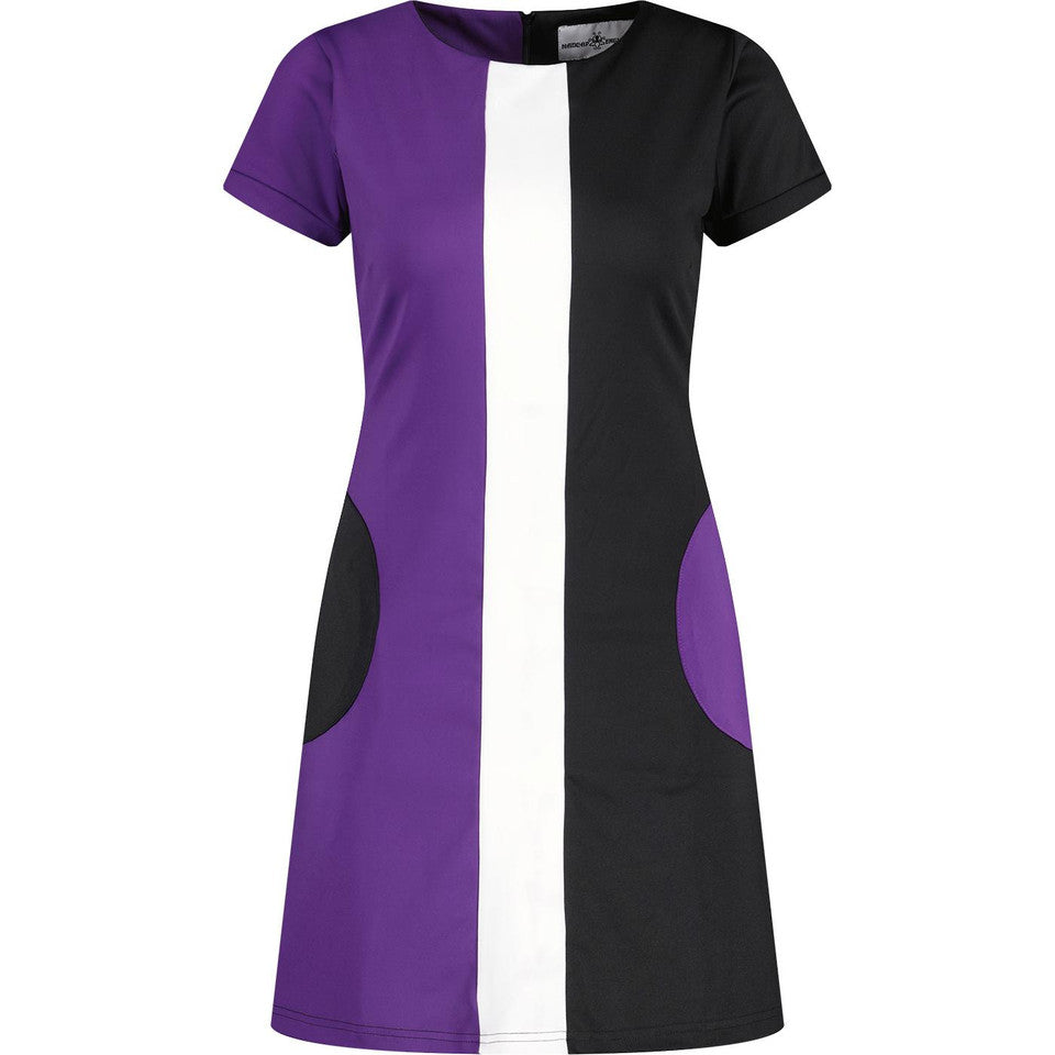 Honey Circle Pocket Dress Purple