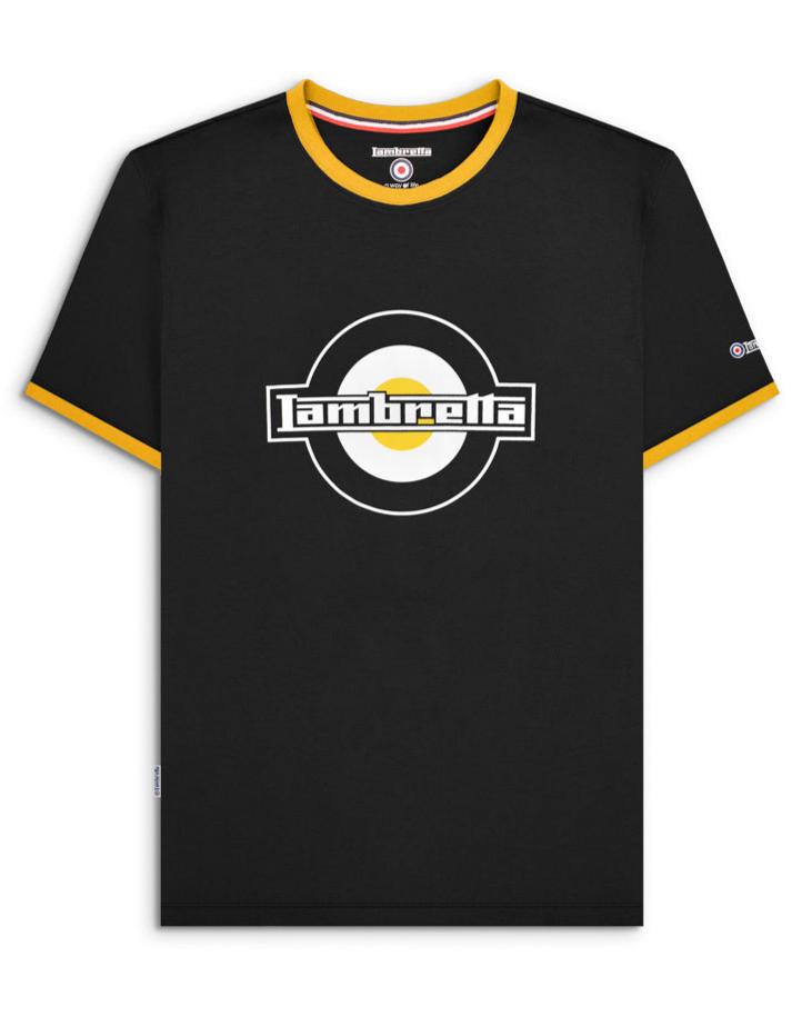 Logo Ringer Tee Black/Gold