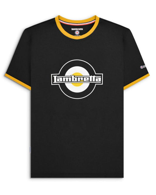 Logo Ringer Tee Black/Gold L & XL