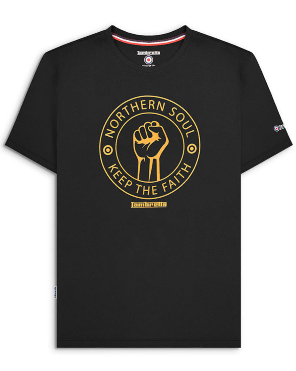 Northern Soul Tee Black/Gold