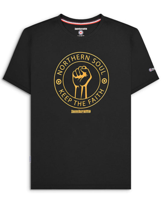 Northern Soul Tee Black/Gold