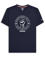 Northern Soul Tee Navy/White