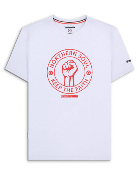 Northern Soul Tee White/Red
