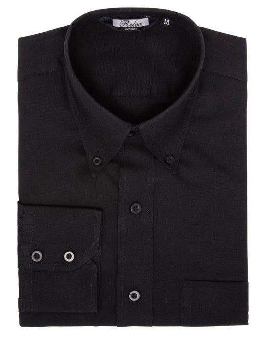 Oxford long sleeve shirt - Black