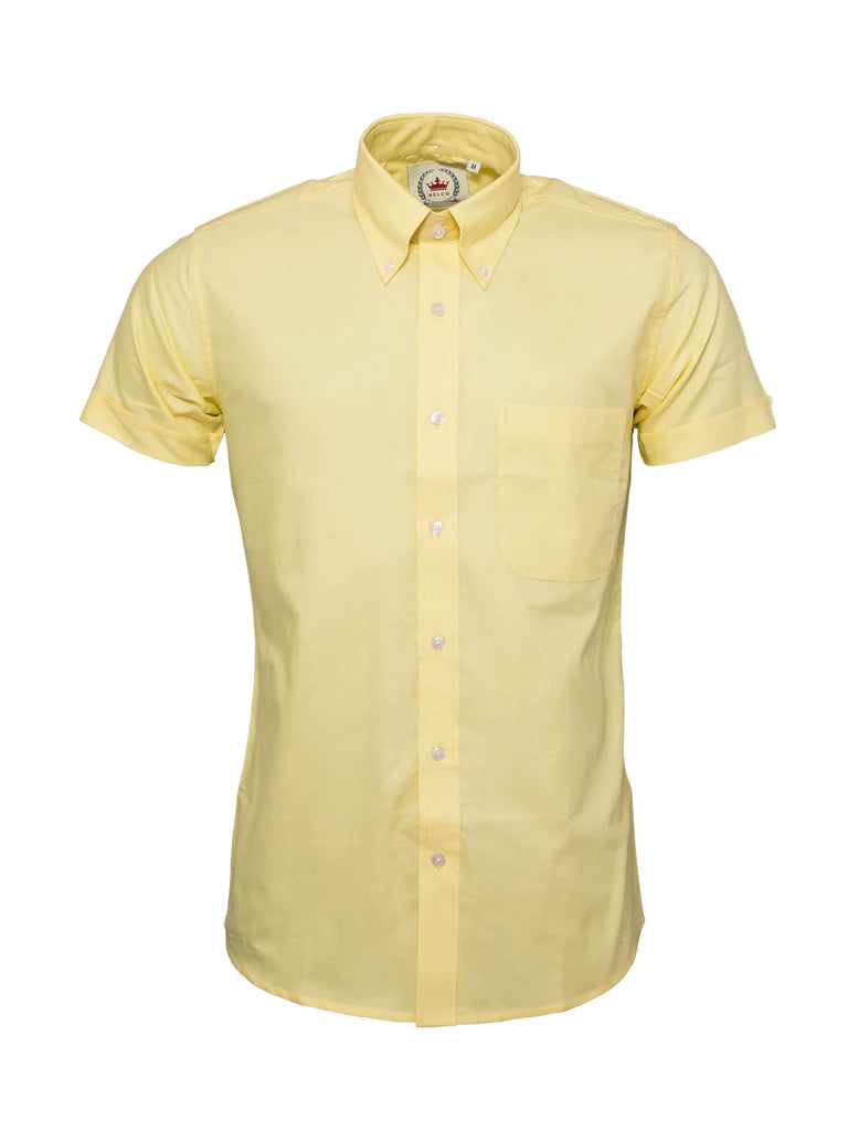 Oxford Short Sleeve Shirt Lemon
