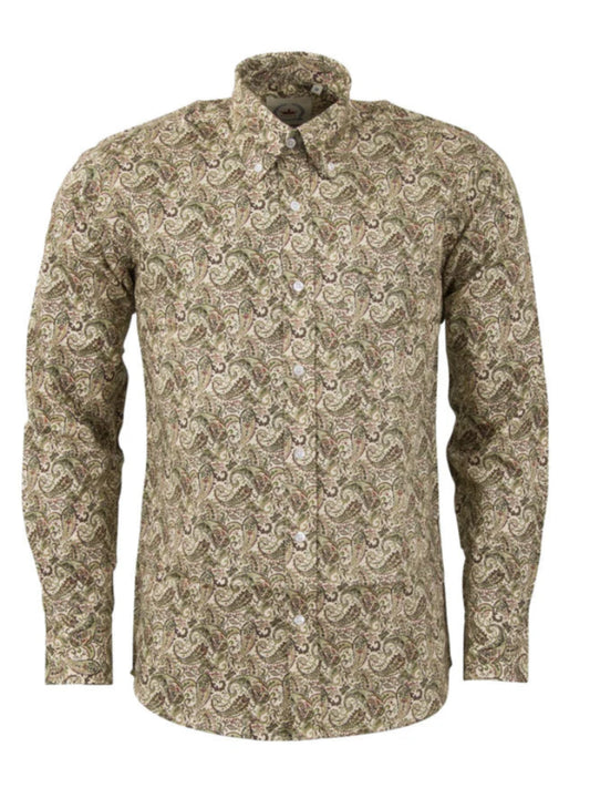 Paisley LS Shirt- Stone