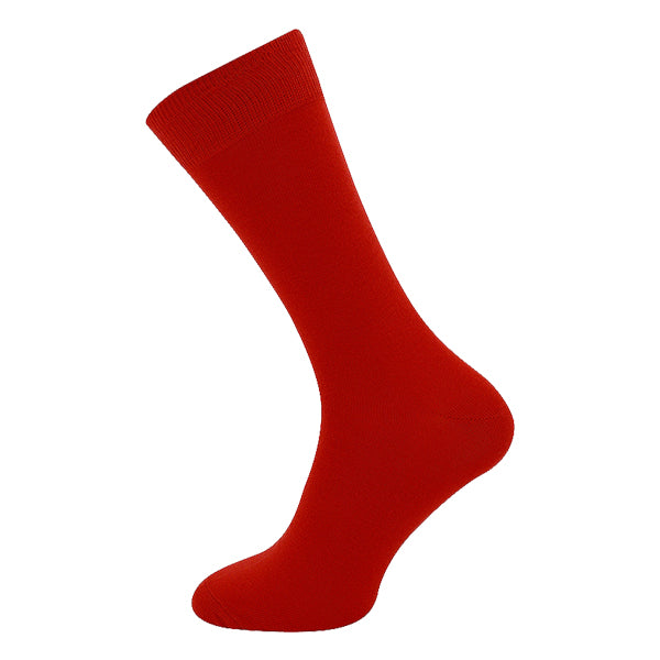 Plain Red Ankle Socks