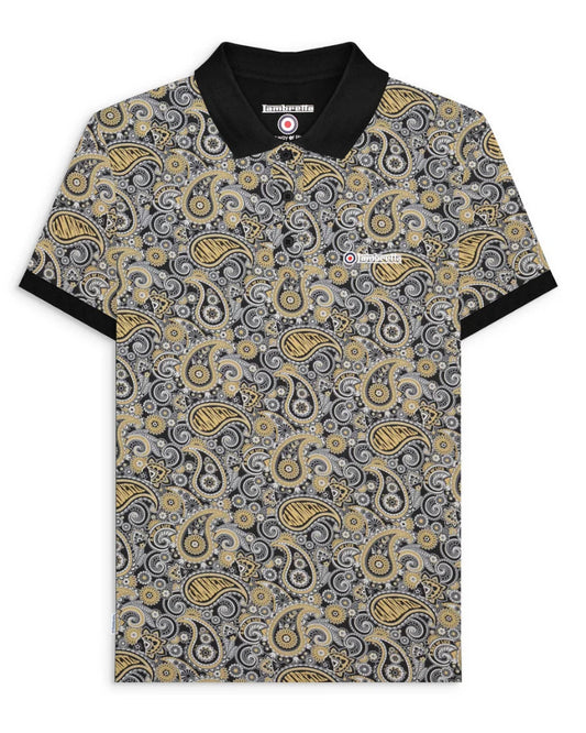 Paisley Brand Polo Black/Grey