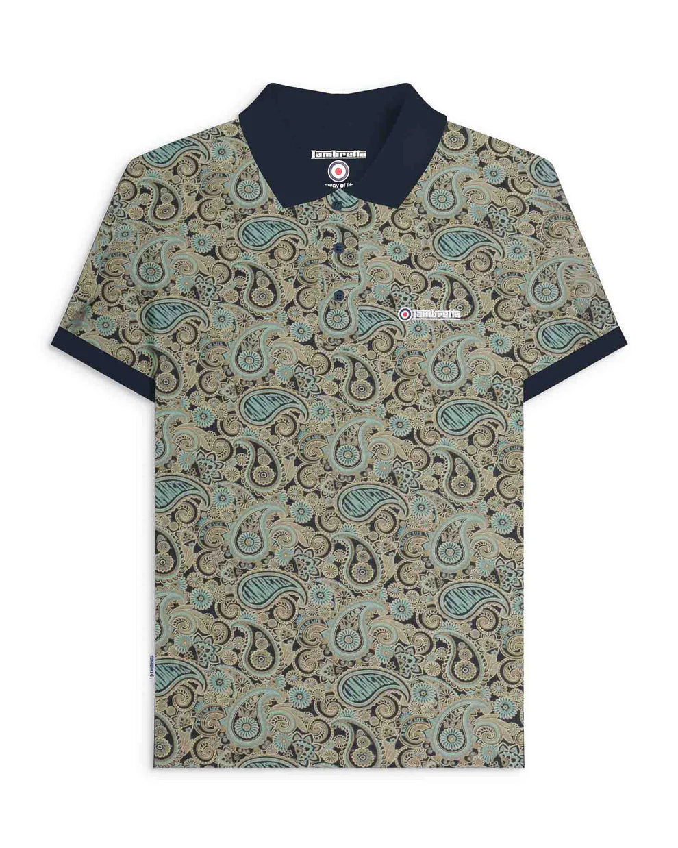 Paisley Brand Polo Navy/Cameo