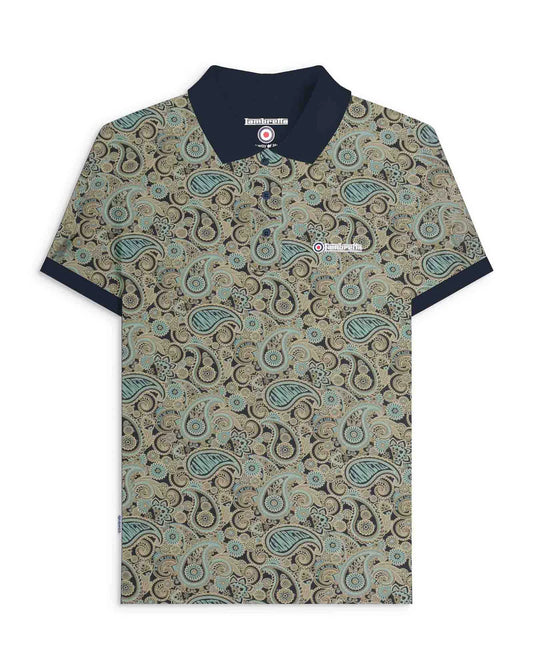Paisley Brand Polo Navy/Cameo