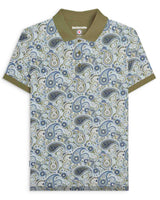 Paisley Brand Polo Khaki/Navy