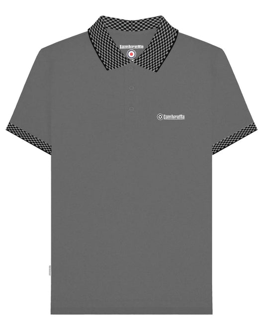 Two Tone Polo Steel Grey