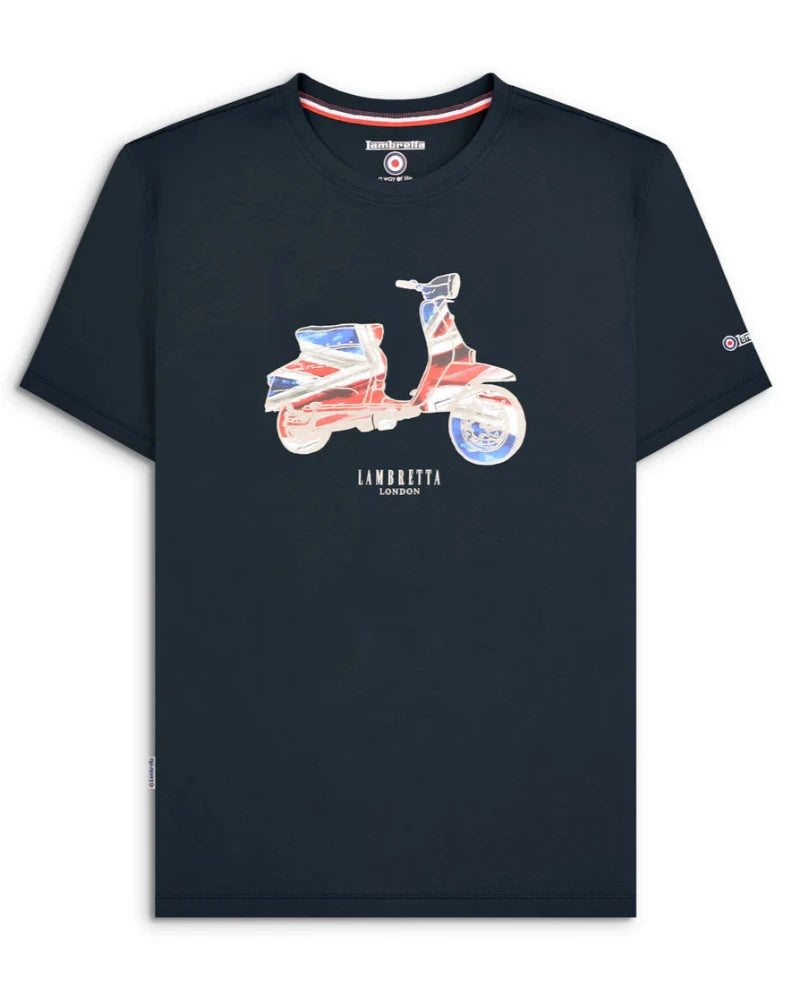 Scooter Flag Tee Navy