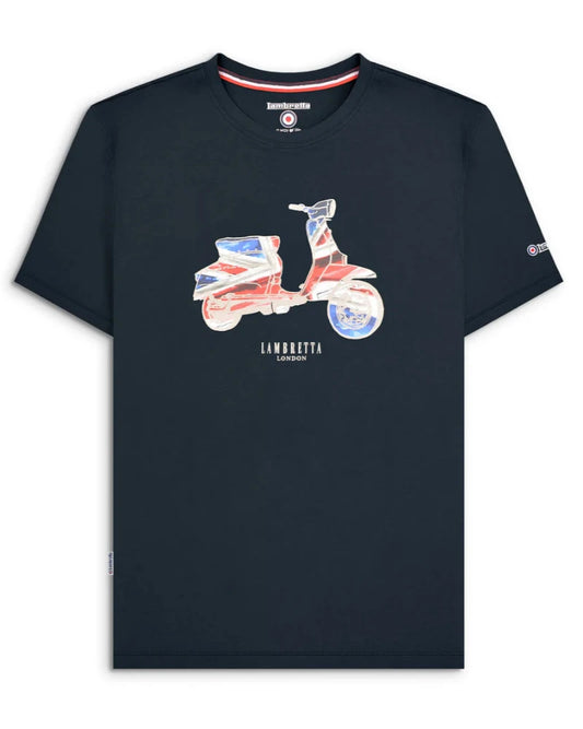 Scooter Flag Tee Navy