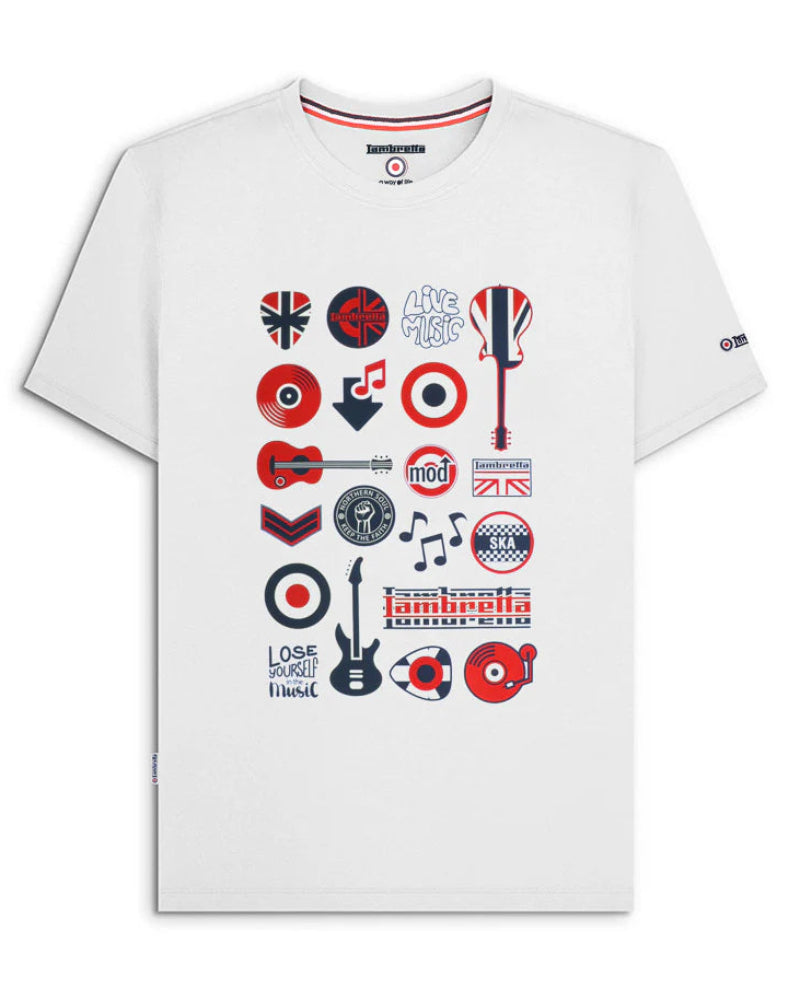 Music Icon Tee (White)