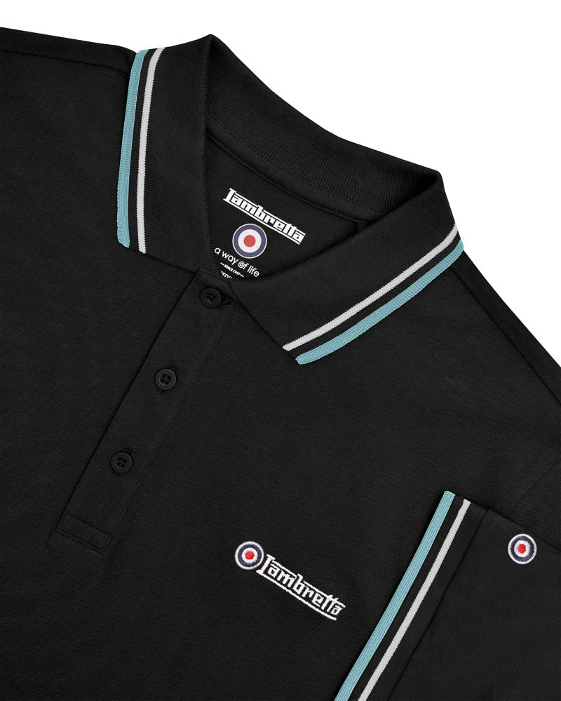 Twin Tipped Polo Black (Pebble/Smoke Blue)