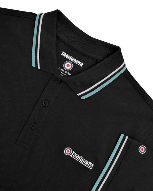 Twin Tipped Polo Black (Pebble/Smoke Blue)