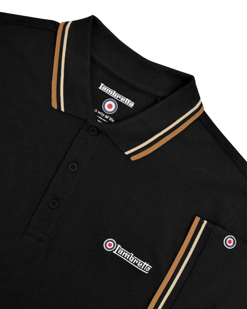 Twin Tipped Polo Black (Wood Ash/Tobacco)
