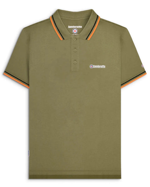 Twin Tipped Polo Khaki (Black/Marmalade)